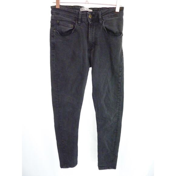 Zara Women's Black Wash Skinny Jeans Size 30 - Picture 1 of 5